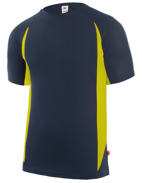 CAMISETA TECNICA BICOLOR M/C. SUP MAR/INF AMA TALLA S-3XL